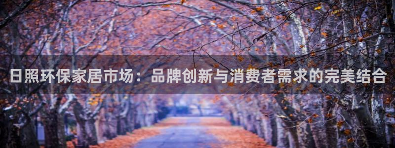 杏耀平台网页版：日照环保家居市场：品牌创新与消费者需求的完美